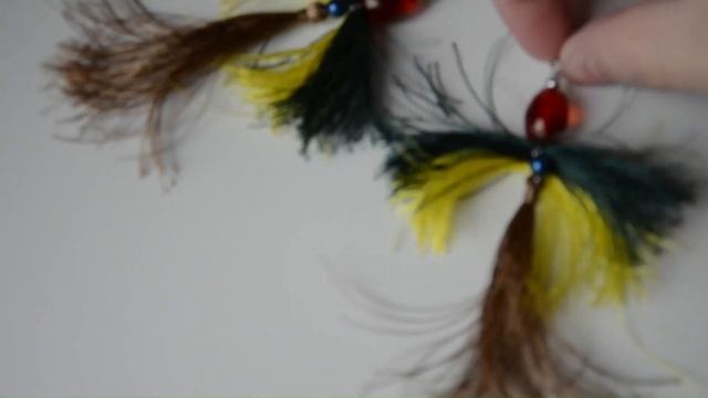 Серьги Павлин Pendientes Pavo Real Earrings Peacock смотреть онлайн