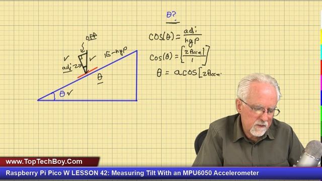 Raspberry Pi Pico W LESSON 42: Measuring Tilt With an MPU6050 Accelerometer смотреть онлайн
