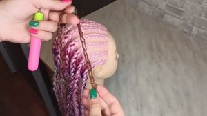 Заплетение СЕ кос и Зи-зи через брейды