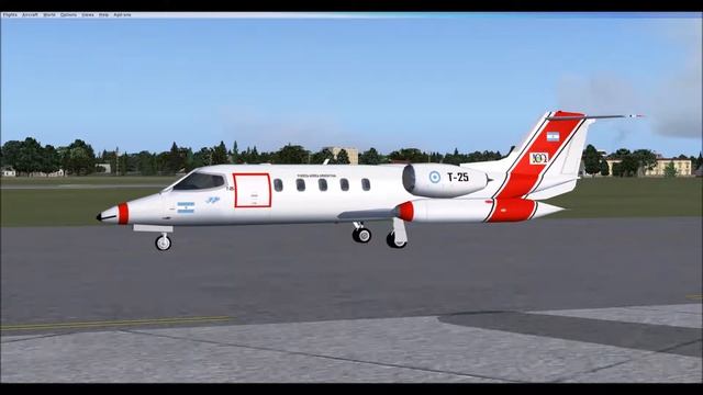 Fuerza Aerea Argentina Learjet 35 Take-off (FSX) смотреть онлайн