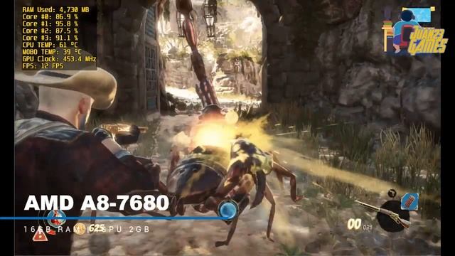 Strange Brigade Benchmark A8 7680 iGPU Low Settings 720p смотреть онлайн