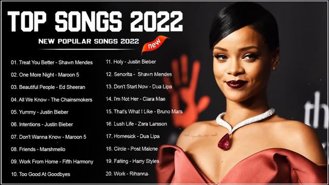 Pop Hits 2022| Ariana Grande, Maroon 5, Ed Sheeran, Rihanna, Billie Eilish, Bruno Mars, Charlie Put смотреть онлайн