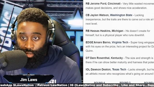 The Dallas Cowboys Draft Board Featuring 60 Players | Review смотреть онлайн
