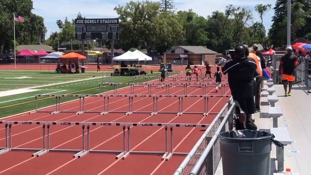 Olivia Harris 15.10 (14years old) USATF Region 46 Champion 100meters hurdles June 9, 2019 смотреть онлайн