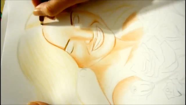 цветной портрет карандашами/ Annet_Portret смотреть онлайн