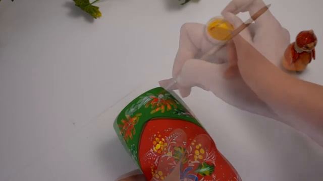 как нарисовать цветы на цветном фоне роспись по дереву смотреть онлайн