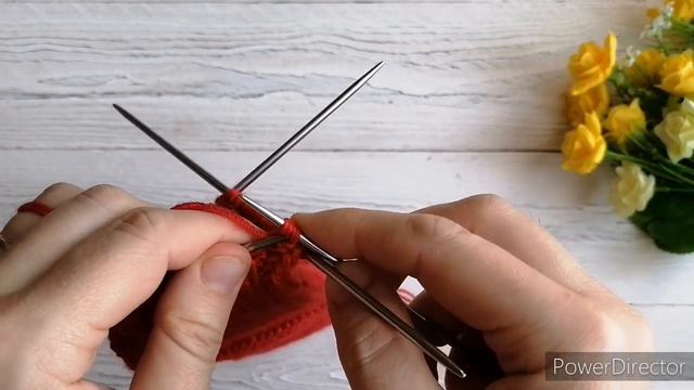Митенки спицами// Простые митенки спицами //Knitting needles смотреть онлайн