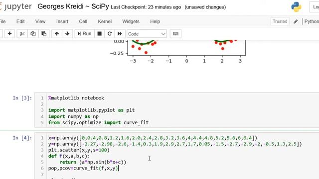 22 .SciPy curve fit PYTHON (GeoKre) смотреть онлайн