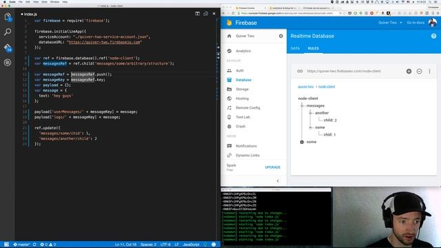 Firebase 3.0: Node Client смотреть онлайн