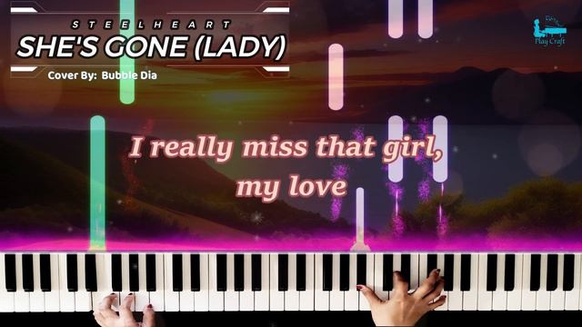 "She's Gone" by SteelHeart [PIANO Midi Melody Lyrics] смотреть онлайн