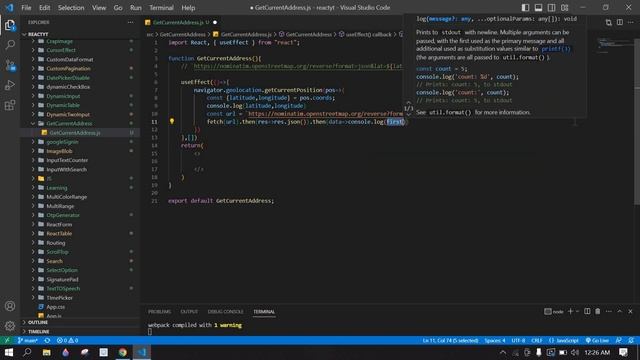 How to Get Current Address (Street, City, Country, Pin ) in React Js || React Get Current Location смотреть онлайн