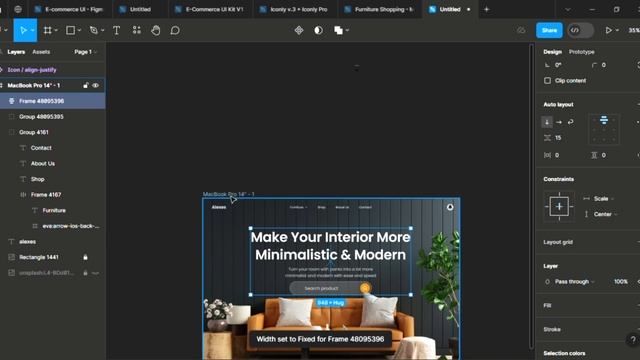 How to make your ui design responsive in 7 minutes | Figma tutorial смотреть онлайн