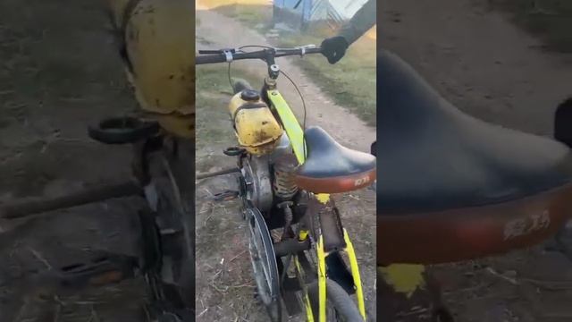 Самодельный мот. Полное видео на канале. #самоделки #мотоцикл #мото смотреть онлайн