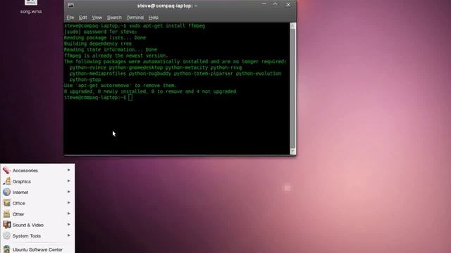 how to convert .wma file into .mp3 using ffmpeg and ubuntu смотреть онлайн