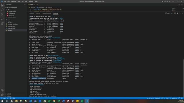 Module 12 Challenge: SQL - Employee Tracker смотреть онлайн