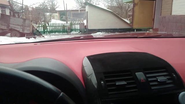 Самоклеющаяся экокожа с Алиэкспресс на Тойота Королла.