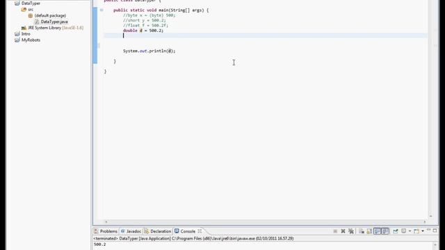 Java Basics 2.del: DataTyper смотреть онлайн