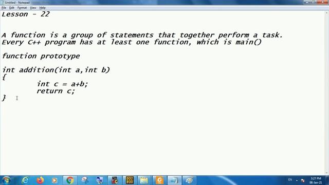Introduction to User Define Function | Lesson - 22 | C++ in Hindi смотреть онлайн