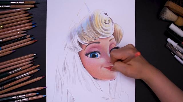 Drawing Sleeping Beauty - Princess Aurora [Drawing Hands] смотреть онлайн