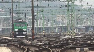 Поезд в Будапешт Венгрия Европа. Красивое Видео железнодорожные составы пассажирские и грузовые