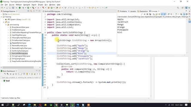 Sort list of String alphabetically and lexicographical order | java interview question смотреть онлайн