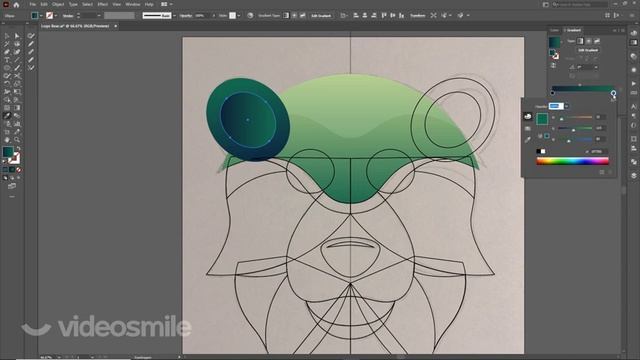 Создание логотипа в Adobe Illustrator! смотреть онлайн