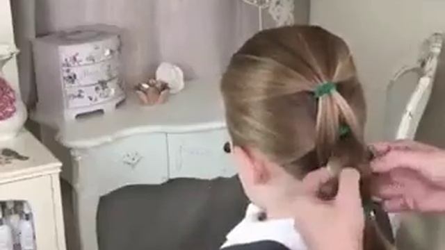 Прическа для девочки за 2 минуты смотреть онлайн
