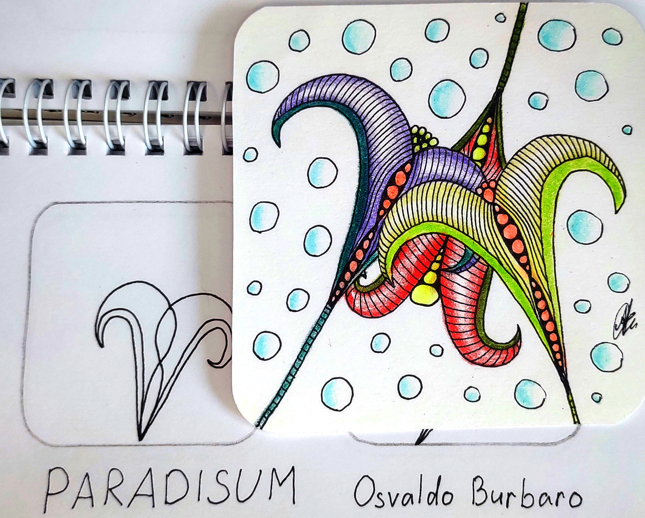 Зентангл Тангл Paradisum