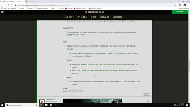 ESO News PTS Patch notes 4.3.3 Wrathsone and update 21. смотреть онлайн