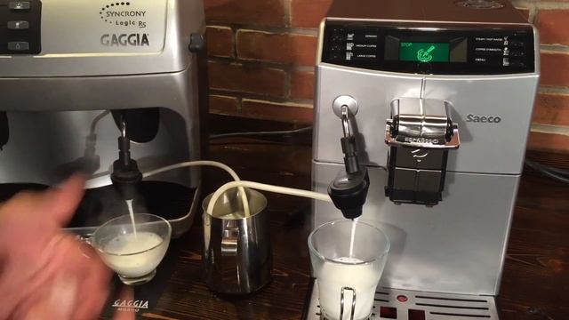 Compare: Gaggia Syncrony and Saeco Minuto Espresso Machines смотреть онлайн
