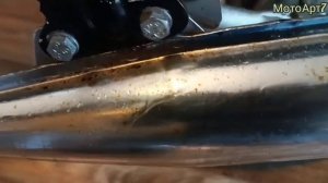 Как удалить ржавчину с хромированных и воронёных деталей. Пример на мото глушителе