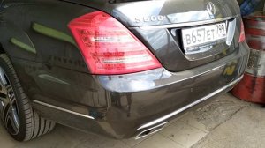 Мерседес s600 спорт выхлоп , удаление глушителей