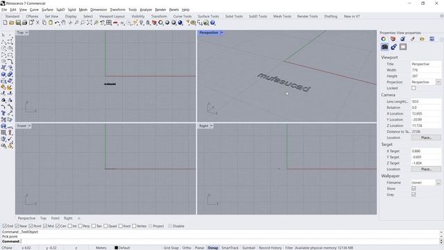 Rhino How To Extrude Text Tutorial смотреть онлайн