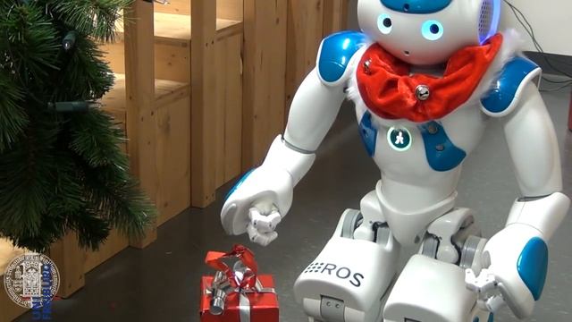 Santa's little helpers: Nao humanoids help prepare Christmas смотреть онлайн