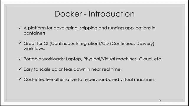 Docker Introduction смотреть онлайн