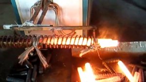 Индукционный нагреватель для ковки арматуры