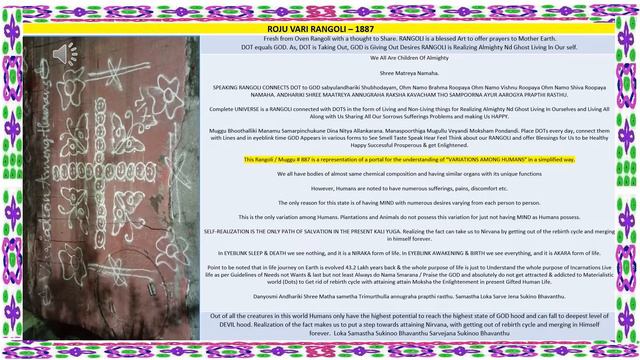 Vol-2 #0887 Speaking Rangoli On Variations in Humans Thought for Self Realization смотреть онлайн