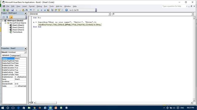 Excel VBA InputBox – How to Use смотреть онлайн