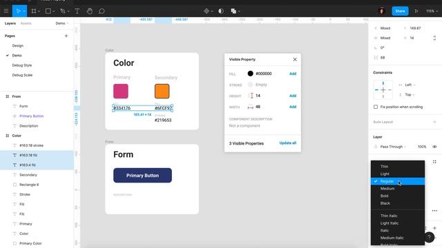 Figma Plugin Visual Property (Fill, Stroke, Description, Width and Height) смотреть онлайн