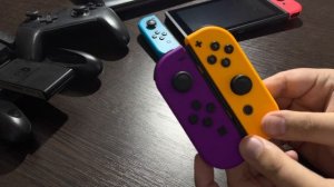 Распаковка ? Фиолетовый и оранжевый джойконы Nintendo Switch // purple/orange Joy-Con