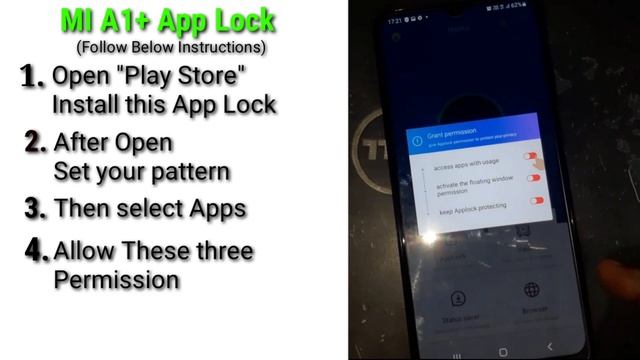 Mi A1 Plus App Lock Setting || Mi A1+ me app lock keyse set kare смотреть онлайн