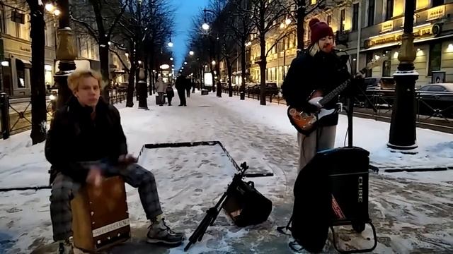 УЛИЧНЫЕ МУЗЫКАНТЫ(14)СПб 19.02.23.