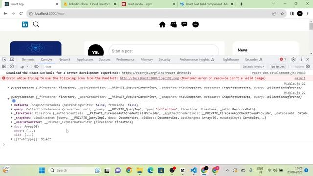 Building React is project | LinkedIn clone | Website using React js, firebase, material UI смотреть онлайн