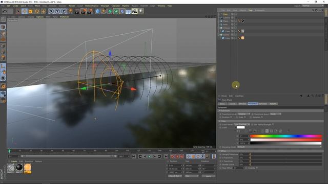 Светодиодная динамическая подсветка в Cinema 4D dynamic light смотреть онлайн