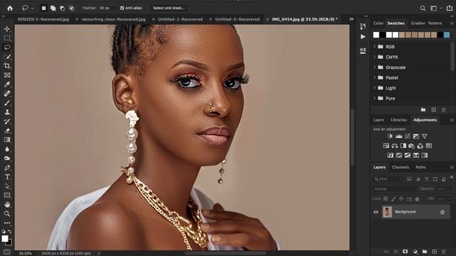 Sharpen & Easily Convert Low To High Resolution Photos In Photoshop, Fix Pixelated Images смотреть онлайн