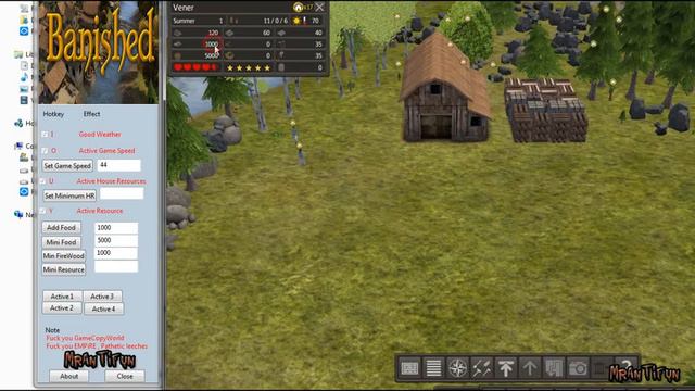 Banished V1.00 32Bit-64bit Trainer +7