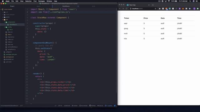 [React JS Project from Scratch] Build a Stock Market Tracker with React (Part 3) смотреть онлайн