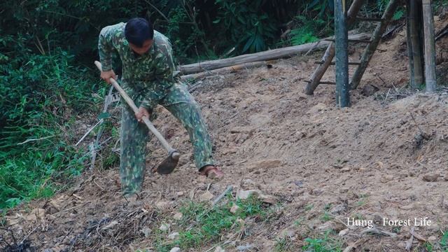 Build Staircase and Stone Walls to Enhance The Beauty of The Bamboo House - Ep.3 смотреть онлайн