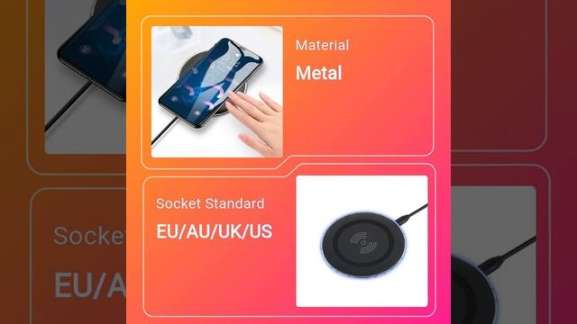 OCC Cable Thin Charging Wireless Portable Smartphone Charger