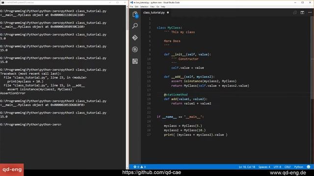 Python ZERO(Ep. 8): Classes as data capsules смотреть онлайн